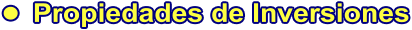 •	Propiedades de Inversiones